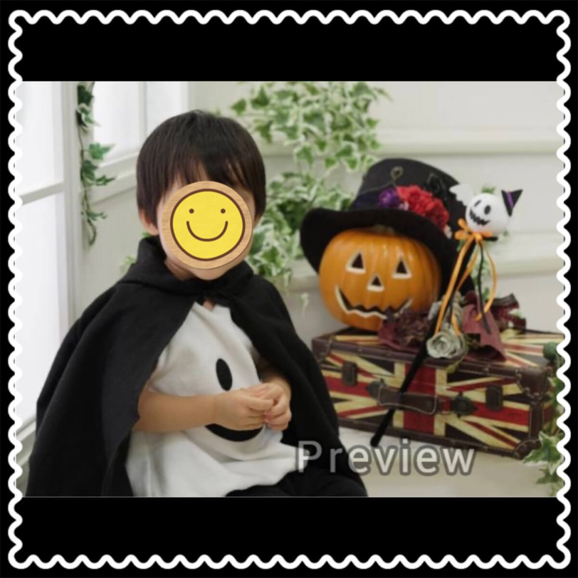 スタジオアリスで撮ったハロウィンの記念写真